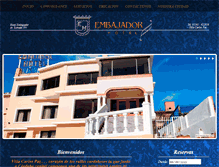 Tablet Screenshot of hotelembajador.com.ar